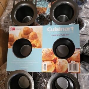 Cuisinart AMB-6POP 6 Cup Popover Pan Allot Steel, Non Stick, Tapered Cups.